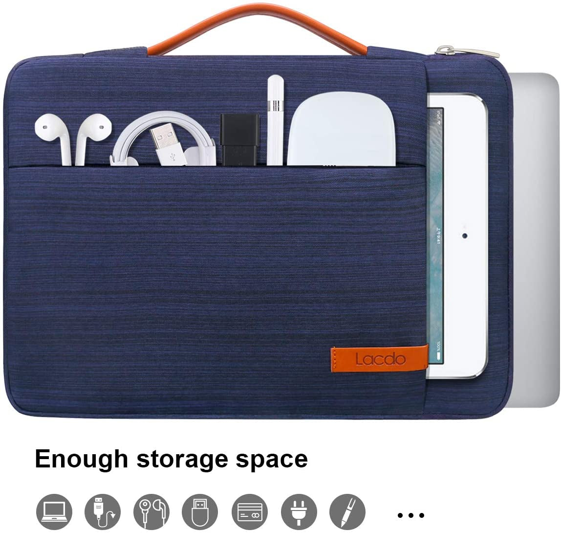 360° Protective Laptop Sleeve Case for 16 Inch New Macbook Pro M3 Pro/Max M2 M1 Pro/Max A2991 A2780 A2485 A2141 2023-2019, 15 Inch Surface Laptop 5/4/3/2/1 Computer Bag Water Resistant, Blue