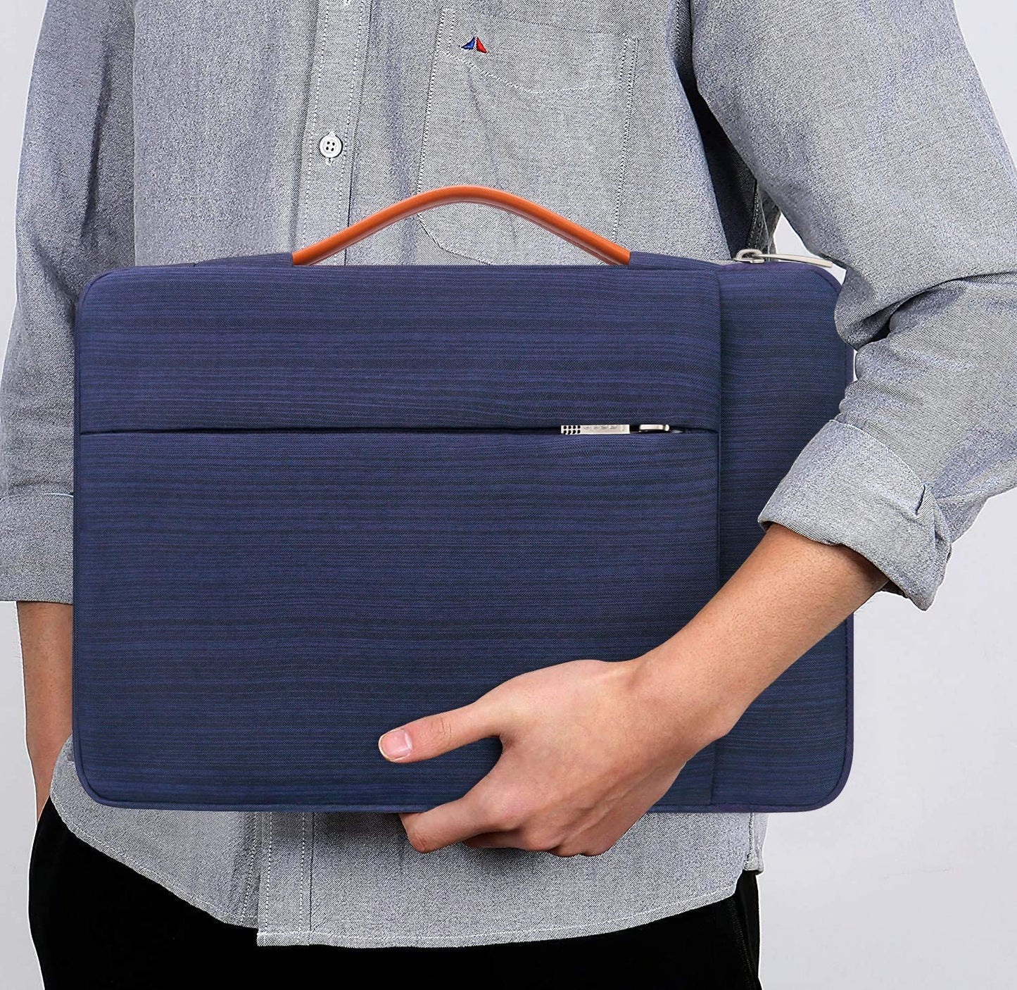 360° Protective Laptop Sleeve Case for 16 Inch New Macbook Pro M3 Pro/Max M2 M1 Pro/Max A2991 A2780 A2485 A2141 2023-2019, 15 Inch Surface Laptop 5/4/3/2/1 Computer Bag Water Resistant, Blue