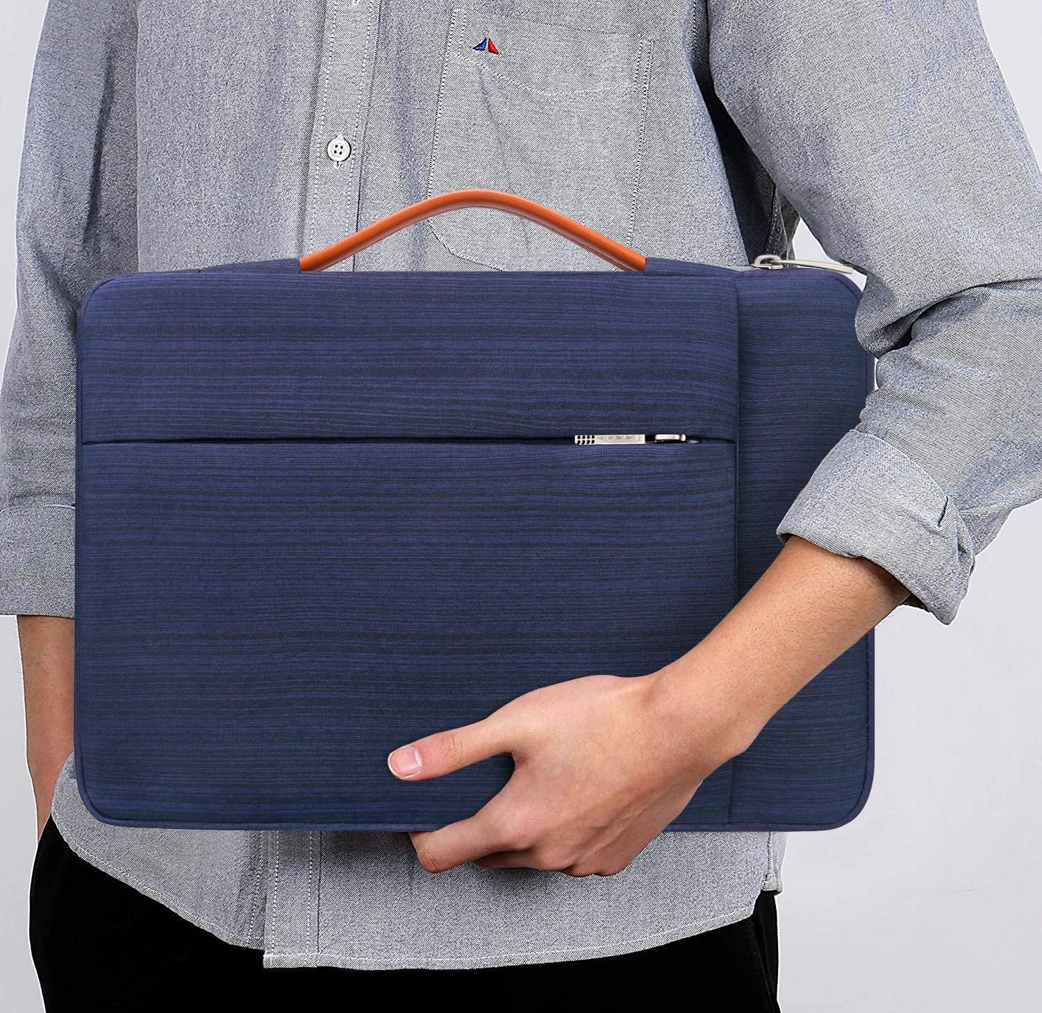 360° Protective Laptop Sleeve Case for 16 Inch New Macbook Pro M3 Pro/Max M2 M1 Pro/Max A2991 A2780 A2485 A2141 2023-2019, 15 Inch Surface Laptop 5/4/3/2/1 Computer Bag Water Resistant, Blue