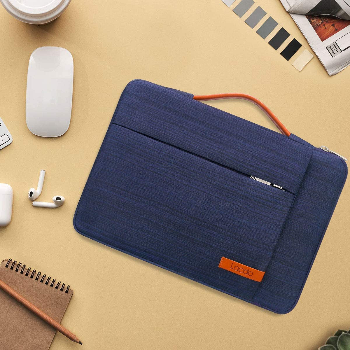 360° Protective Laptop Sleeve Case for 16 Inch New Macbook Pro M3 Pro/Max M2 M1 Pro/Max A2991 A2780 A2485 A2141 2023-2019, 15 Inch Surface Laptop 5/4/3/2/1 Computer Bag Water Resistant, Blue